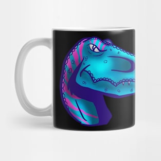 Dinosaur Blue Neon Mug